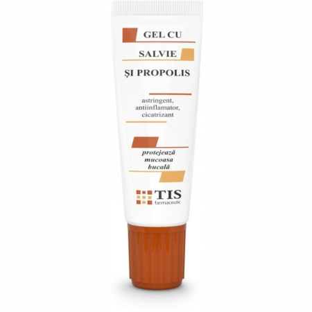 Produse Apicole - Gel cu salvie și propolis 20 ml Tis Farmaceutic