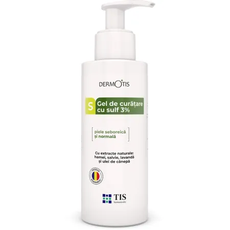 Ingrijire Corp - Gel de curățare pentru față și corp cu sulf 3%, 300 ml Tis Farmaceutic
