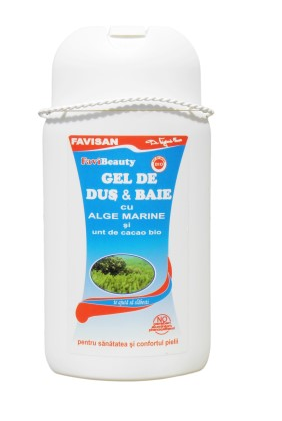 Gel de duș & baie cu alge marine și unt de cacao bio 300 ml Favisan [0]