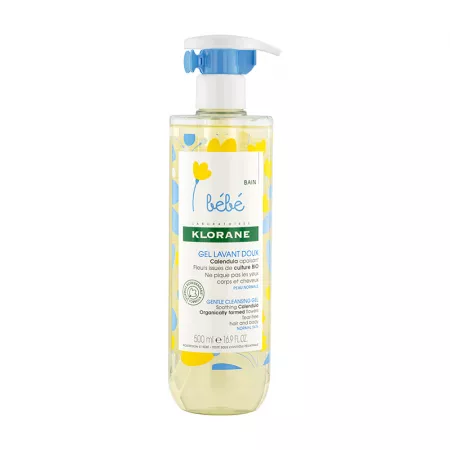 Multivitamine si minerale copii - Gel spumant pentru păr și corp Klorane Bébé 500 ml
