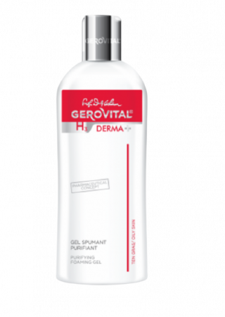 Dermato-cosmetice - Gerovital H3 Derma+ Gel spumant purifiant, 200 ml