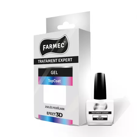 Ingrijire unghii - Gel Top Coat Tratament Expert Farmec, 11 ml