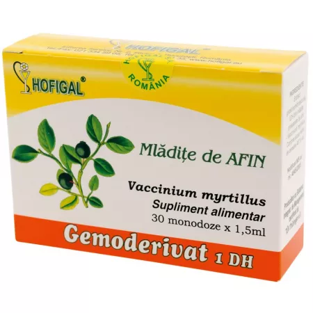 Vitamine Si Suplimente - Gemoderivat din mlădițe de afin Hofigal, 30 monodoze