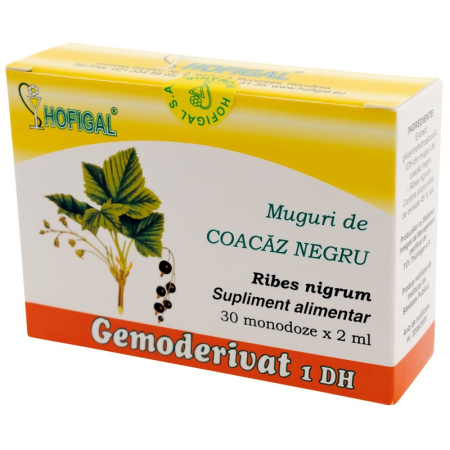 Antiseptici urinari - Gemoderivat din muguri de coacăz negru 30 monodoze