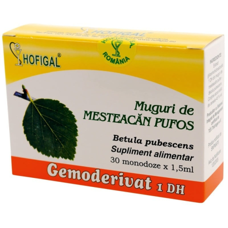 Antiseptici urinari - Gemoderivat din Muguri de Mesteacăn Pufos 30 monodoze