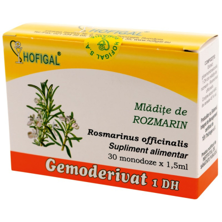 Vitamine Si Suplimente - Gemoderivat din muguri de rozmarin Hofigal, 30 monodoze
