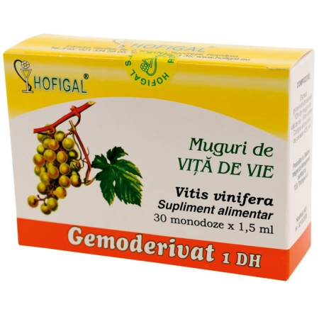 Pudre proteice - Gemoderivat din muguri de viță de vie Hofigal, 30 monodoze