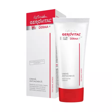 Dermato-cosmetice - Gerovital Crema antiacneica H3 Derma+ , 50ml