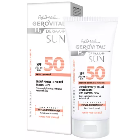 Puiul mamei - Gerovital Crema protectie solara pentru copii SPF 50 , 100 ml