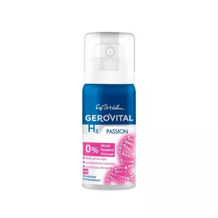 PRODUSE - Gerovital Deodorant Antiperspirant H3 Passion , 40ml