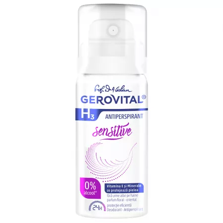 Altele - Gerovital Deodorant Antiperspirant Sensitive , 40ml
