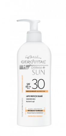 Altele - Gerovital H3 Derma+ Sun Lapte protectie solara SPF30 (46750), 150 ml