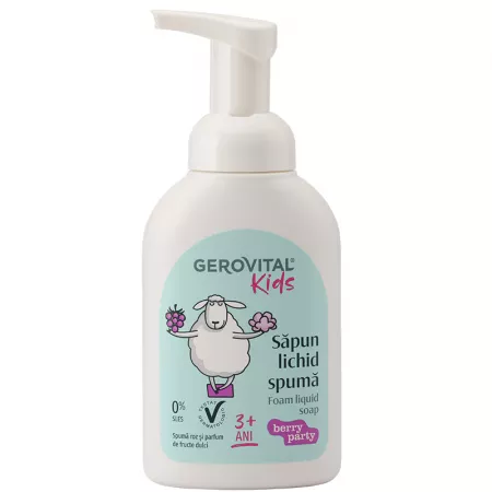 PRODUSE - Gerovital KIDS Sapun lichid spuma Berry Party , 300ml