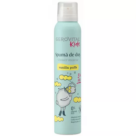 PRODUSE - Gerovital KIDS Spuma de dus Vanilla Puffs , 200ml