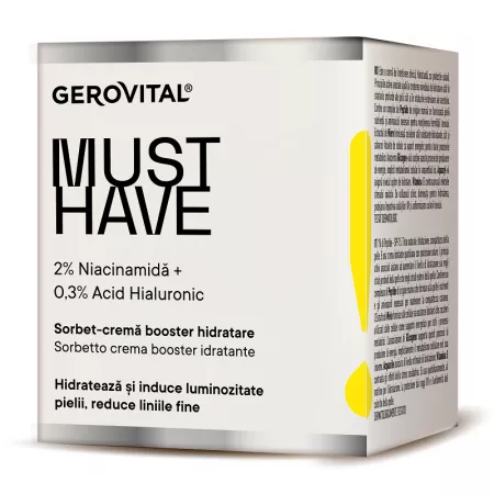 50+ , dar e frumos... ( Produse anti-aging) - Gerovital Must Have Crema booster hidratare Sorbet , 50ml