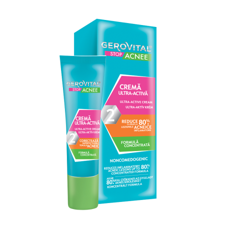 Dermato-cosmetice - Gerovital Stop Acnee Cremă Ultra-Activă 15 ml