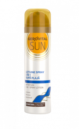 Altele - Gerovital Sun Lotiune spray dupa plaja 3 in 1 (46520), 150 ml