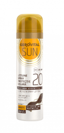 Altele - Gerovital Sun Lotiune spray protectie solara SPF20 (46440), 150 ml