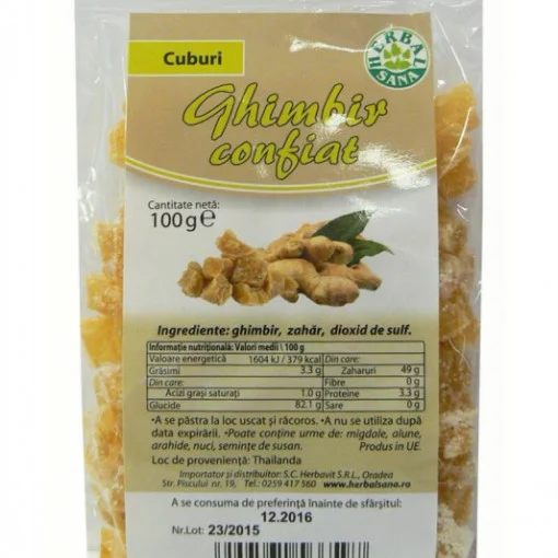 Alimente - Ghimbir confiat, 100 g