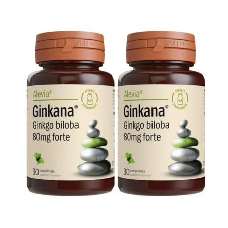 Circulatie - Ginkana Ginkgo Biloba 80Mg Forte X 30Cpr 1Cut+1Cut - Alevia