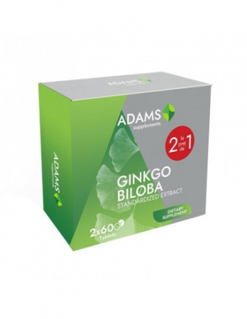Vreau să țin minte! - Ginkgo biloba, 60 tablete, pachet cu 2 cutii la pret de 1