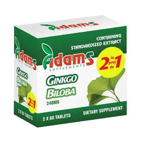 Stare de bine - Ginkgo Biloba Adams Vision 60 tablete