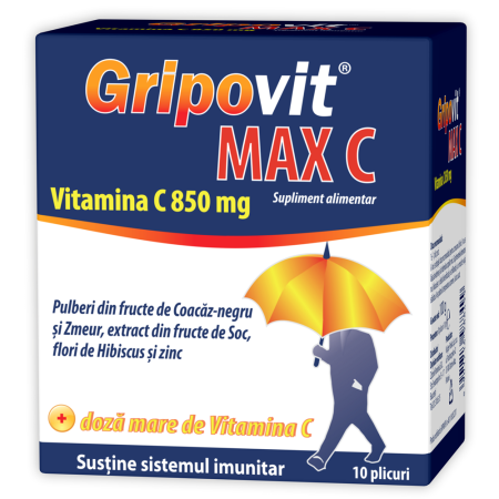 Gripovit Max C X 10Plicuri - Zdrovit