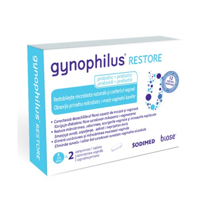 Oferte și reduceri - Gynophilus Restore, 2 comprimate vaginale