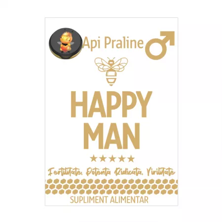 Tânăr, frumos, ... - Happy Man Api Praline , 100g