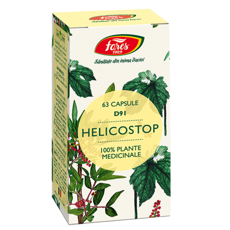 Vitamine Si Suplimente - Helicostop (D91) 63 capsule Fares
