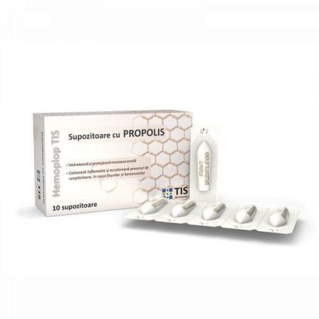 Afectiuni genitale si hormonale - Hemoplop Tis Supozitoare cu Propolis 10 bucăți