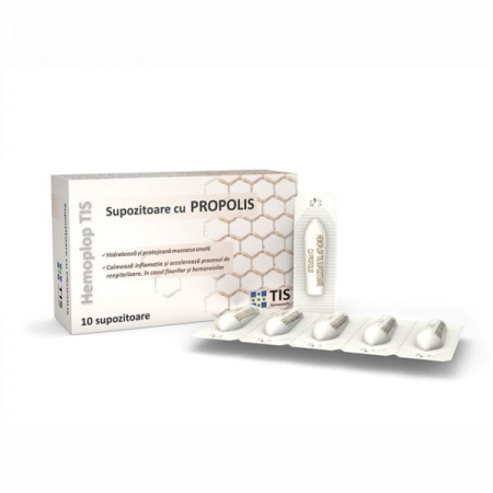 Aparatul Genital - Hemoplop Tis Supozitoare cu Propolis 10 bucăți