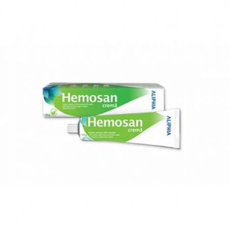Nu pot sta pe scaun... (Antihemoroidale) - Aliphia Hemosan crema, 40g