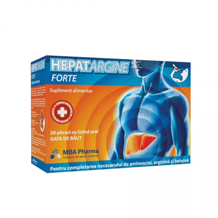 Biliar și hepatic - Hepatargine Forte , 20 Plicuri