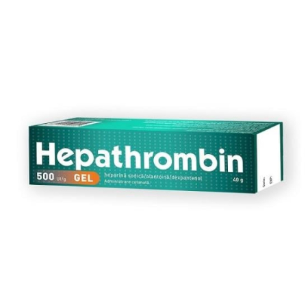Afectiuni Circulatorii - Hepathrombin 500 Ui/G Gel, 40 G