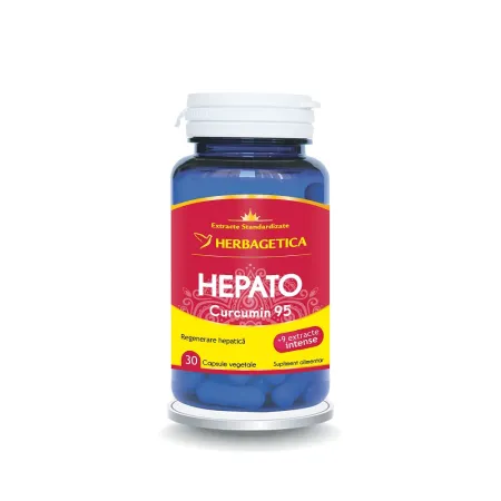 Multivitamine si minerale adulti - Hepato Curcumin 95 X 30 Capsule