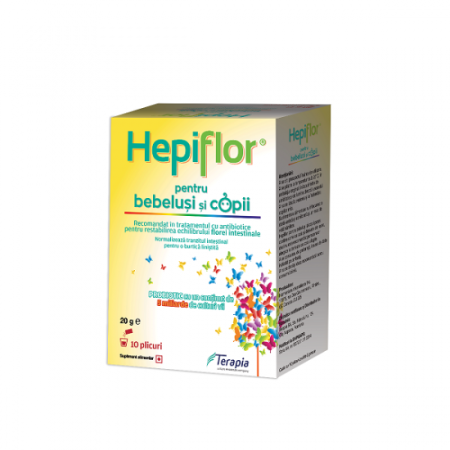 Multivitamine si minerale copii - Hepiflor pentru bebeluși și copii 10 plicuri Terapia