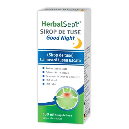 Promotiile lunii Septembrie - HerbalSept Good Night Sirop , 100 ML