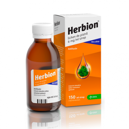 Sistemul Respirator - Herbion Lichen De Piatra 6 Mg/Ml Sirop, 150 Ml
