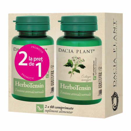 PRODUSE - HerboTensin (Reglator al tensiunii), pachet 2 la pret de 1 , 2 x 60 Comprimate