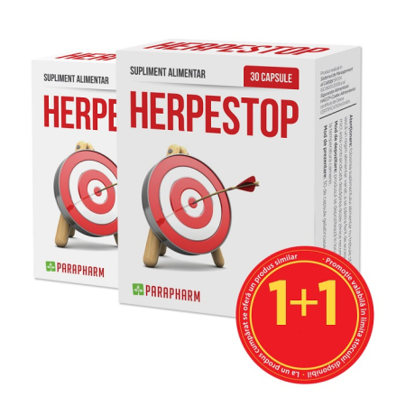 Multivitamine si minerale adulti - Herpestop X 30 capsule Parapharm