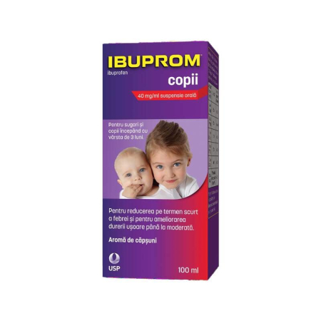 Imunitate copii - Ibuprom copii 40mg/ml susp.oral x 100 ml