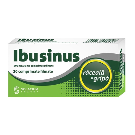 Sistemul Respirator - Ibusinus 200 Mg/30 Mg, 20 Comprimate Filmate