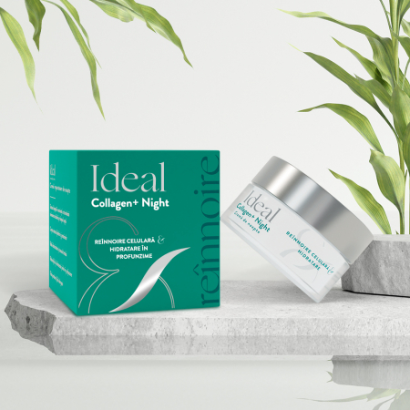 Ingrijire personala, produse cosmetice - Ideal Colagen+ Night Crema de noapte, 50 ml