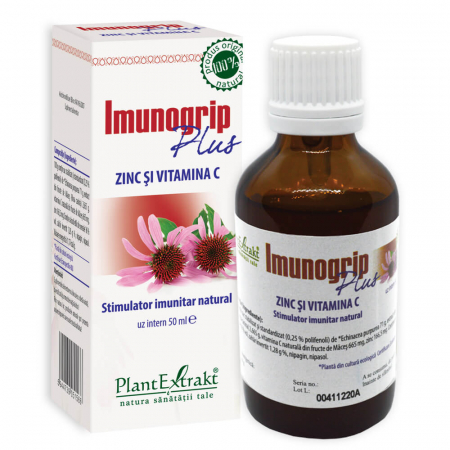 PRODUSE - Imunogrip Plus Zinc și Vitamina C, 50 ml
