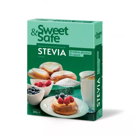 PRODUSE - Indulcitor Natural Cu Extract Din Frunze De Stevia Sweet&Safe X 350G