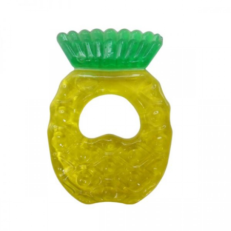 Dureri în erupția dentară - Inel gingival silicon, 2 culori, forma de pepene sau ananas 08/8712