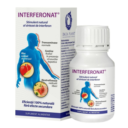 Protectie si Detoxifiere Hepatica - Interferonat 120 comprimate, Dacia Plant