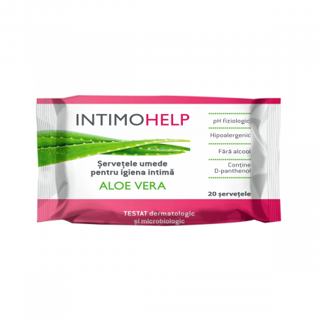 Produse autohtone - IntimoHelp Șervețele Umede Pentru Igiena Intimă X 20 Bucăți