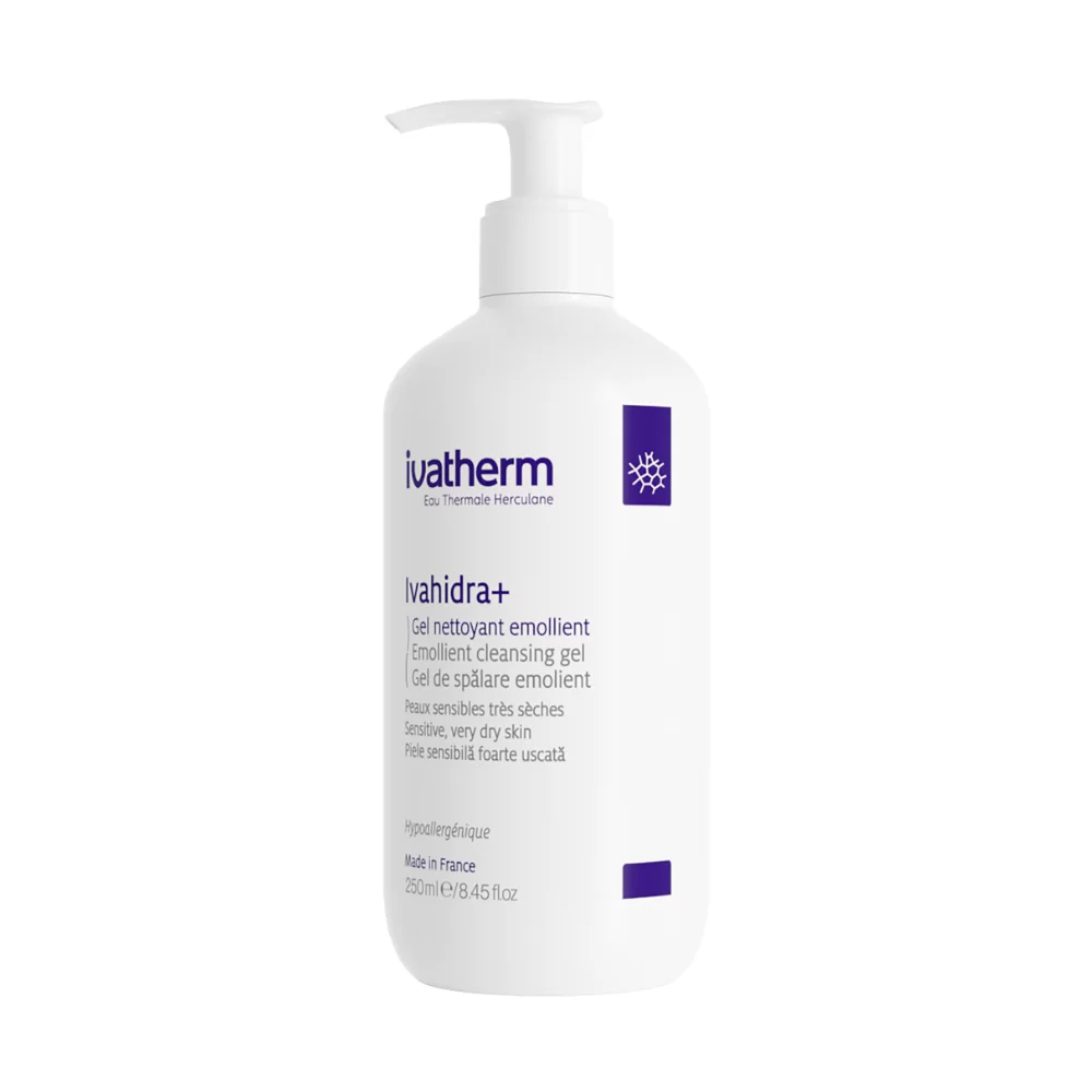 PRODUSE - Ivatherm Ivahidra+ Gel emolient pentru spalare, 250 ml
